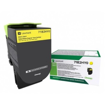 Toner Original Lexmark Yellow, 71B2HY0, pentru CX 417|CX 517|CS 417|CS 517 , 3.5K, (timbru verde 1.2 lei) , 