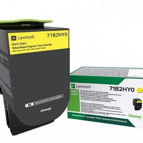 Toner Original Lexmark Yellow, 71B2HY0, pentru CX 417|CX 517|CS 417|CS 517 , 3.5K, (timbru verde 1.2 lei) , 