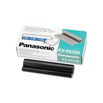 Dual-Pack Film TTR Original Panasonic Black, FA136A, pentru KX-FP105, 2X100m, incl.TV 0 RON, 