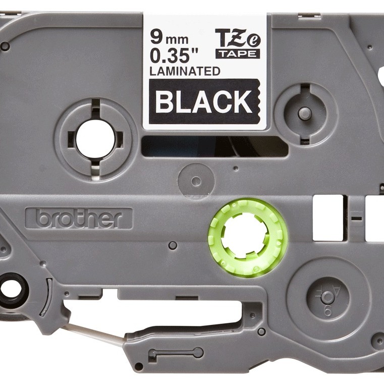 Banda Laminata Original Brother White on Black, TZE325, pentru H105WB|PT-E110VP|D400|D450|D600VP|E300VP|E550WVP|H110|H500|P700|P750W|D210, 9mm x 8m, incl.TV 0 RON, 