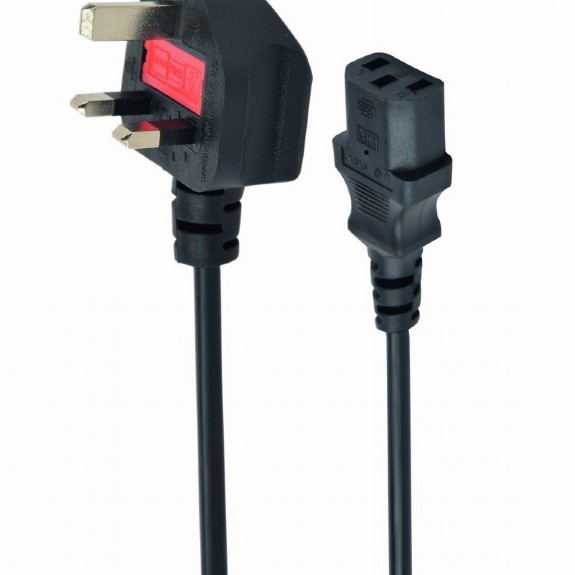 CABLU alimentare GEMBIRD 1.8m, intrare Shucko UK 3pin, iesire C13, 5A, bulk, black, 
