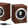 BOXE GENIUS 2.0, RMS:  6W (2 x 3W), USB power, wood, 