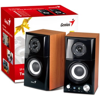 BOXE GENIUS 2.0, RMS: 14W (2 x 7W), black&cherry wood, 