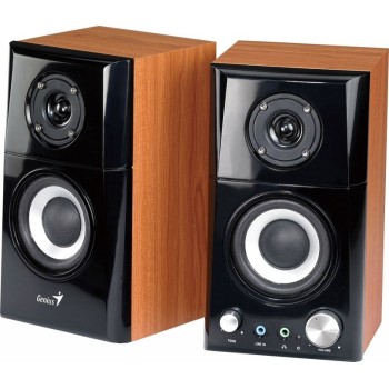 BOXE GENIUS 2.0, RMS: 14W (2 x 7W), black&cherry wood, 