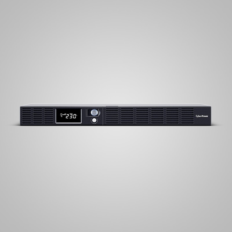 UPS CYBER POWER Line Int. cu sin. simulata, cu management, Rack 1U, LCD,  600VA/360W, AVR, 6x IEC, baterie 2x 6V/8Ah, incarcare pana la 8h, USB, 2x RJ45, RS232, slot SNMP, hot-swapp, tehn. GreenPower, 