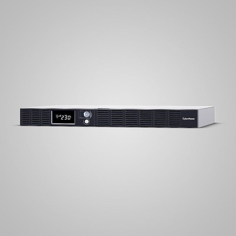 UPS CYBER POWER Line Int. cu sin. simulata, cu management, Rack 1U, LCD, 1500VA/900W, AVR, 6x IEC, baterie 4x 6V/9Ah, incarcare pana la 8h, USB, 2x RJ45, RS232, slot SNMP, hot-swapp, tehn. GreenPower, 