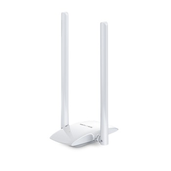 ADAPTOR RETEA MERCUSYS , extern wireless 2.4 GHz, USB 2.0, port, 300 Mbps, antena externa x 2, 