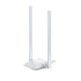 ADAPTOR RETEA MERCUSYS , extern wireless 2.4 GHz, USB 2.0, port, 300 Mbps, antena externa x 2, 