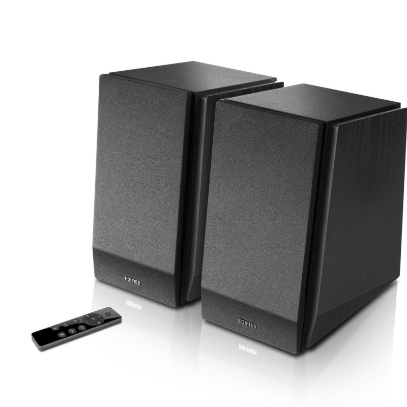 BOXE EDIFIER 2.0, RMS:  70W (2 x 16W, 2 x 19W), bluetooth, telecomanda wireless, volum, bass, treble, optical, coaxial, matte-black, 