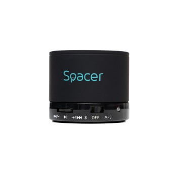 BOXA SPACER portabila bluetooth TOPPER, RMS:  3W, control volum, acumulator 520mAh, timp de functionare pana la 5 ore, distanta de functionare pana la 10m, incarcare USB, BLACK, 