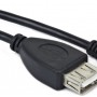 CABLU adaptor OTG GEMBIRD, pt. smartphone, Mini-USB 2.0 (T) la USB 2.0 (M), 15cm, asigura conectarea telef. la o tastatura, mouse, HUB, stick, etc., negru, 