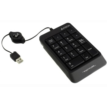 TASTATURA numerica A4TECH Fstyler, 18 taste, USB, 70cm retractabil, compact design, grey, 