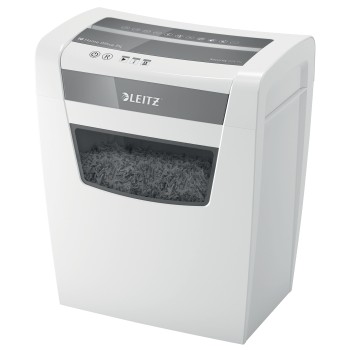 Distrugator manual documente Leitz IQ Home Office, 10 coli, P4, cross-cut (tip confeti), cos 23 coli, alb, Leitz 
