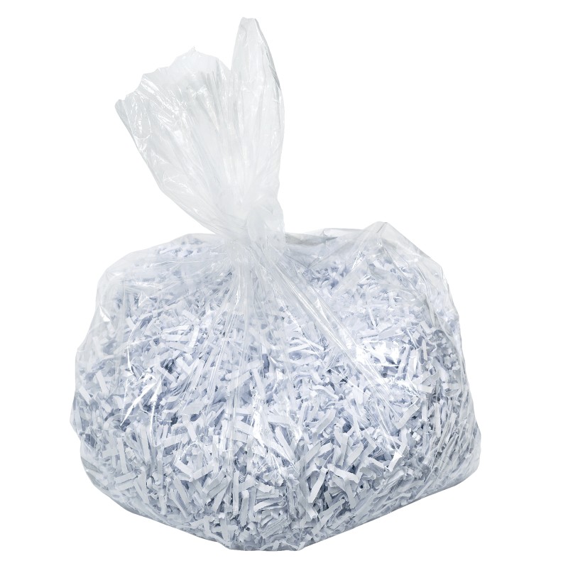 Pungi de plastic  (40L) pentru Distrugator Documente Leitz, 100 buc/set, transparent, 