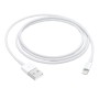 CABLU alimentare si date smartphone Apple, Lightning (T) la USB 2.0 (T), cauciuc, lungime 1 m, alb, 