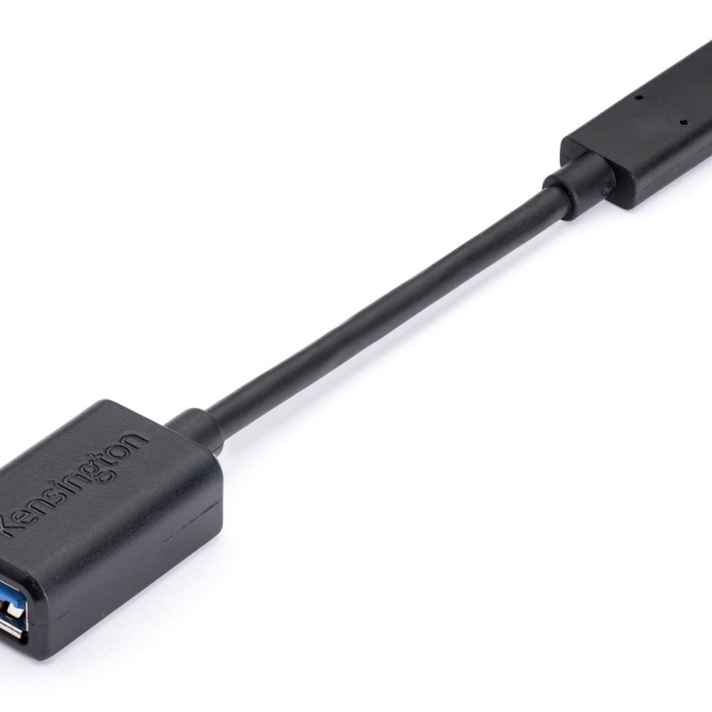 ADAPTOR KENSINGTON, pt. periferice, USB Type-C (T) la USB 3.0 (M), negru, 