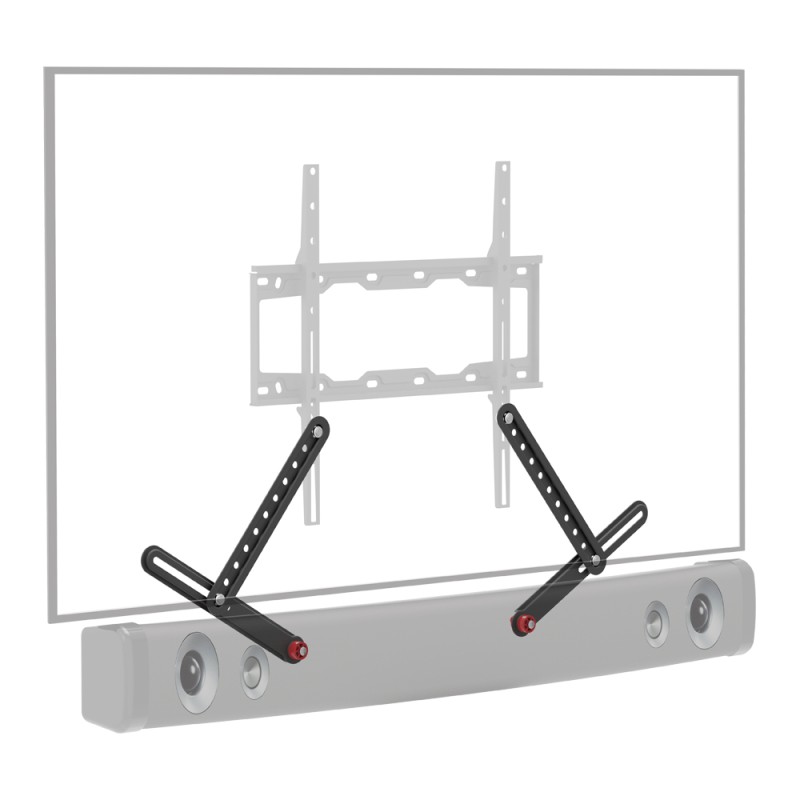 SUPORT montare soundbar, sub TV, monitor BARKAN, pt 1 TV/monitor plat, curbat, diag. max 80 inch, fix, max 6.5 Kg, 