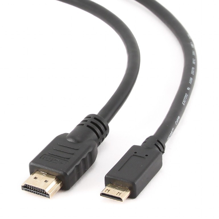 CABLU video GEMBIRD, adaptor HDMI (T) la Mini-HDMI (Type C)(T), 3m, conectori auriti, rezolutie maxima 4K DCI (4096 x 2160) la 60 Hz, negru, 
