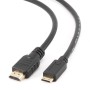 CABLU video GEMBIRD, adaptor HDMI (T) la Mini-HDMI (Type C)(T), 3m, conectori auriti, rezolutie maxima 4K DCI (4096 x 2160) la 60 Hz, negru, 