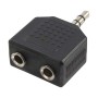 ADAPTOR audio LOGILINK stereo (1 x 3.5mm 3-pin jack T la 2 x 3.5mm 3-pin M), Logilink 