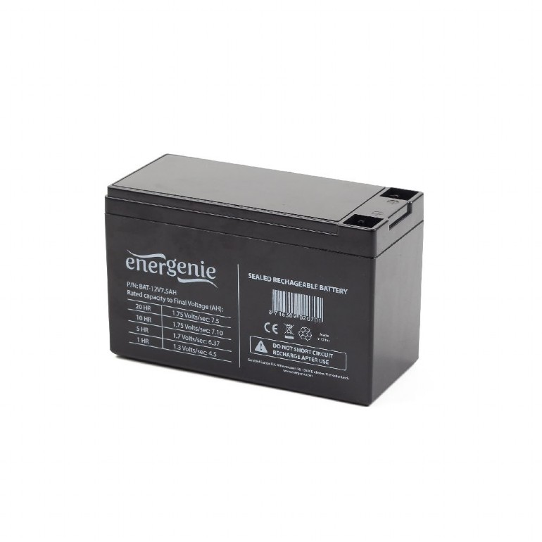 ACUMULATOR UPS GEMBIRD 12V / 7.5Ah, terminal F2(T2), dimensiune: 93x65x151mm, inaltime+terminal: 99mm, 