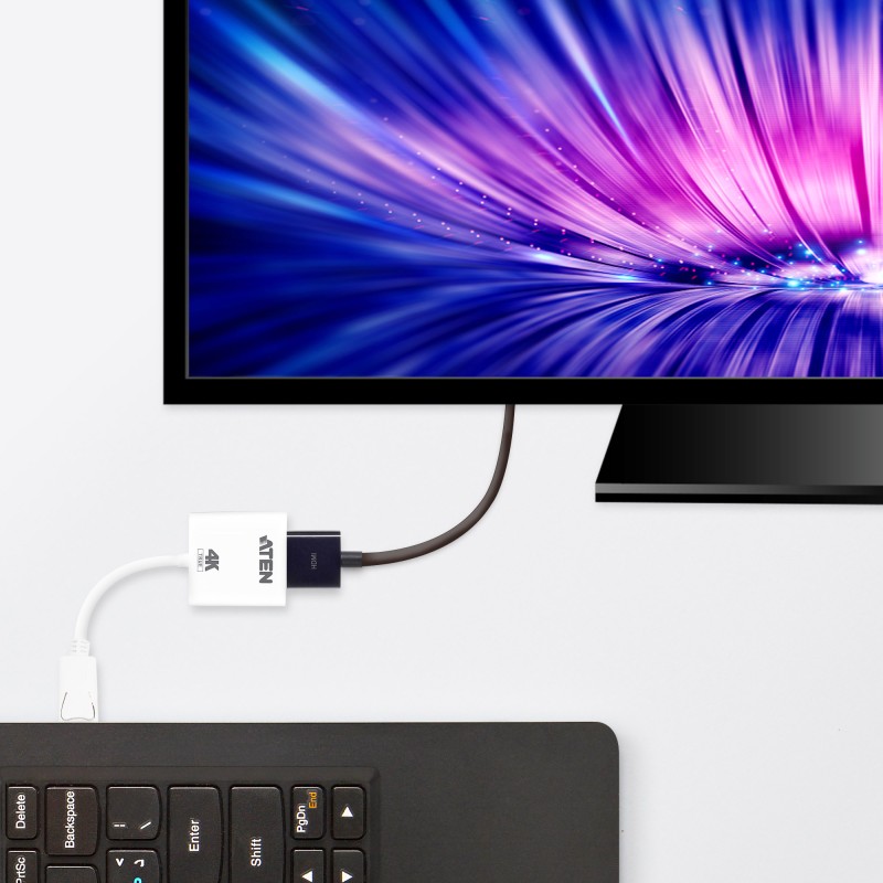 CABLU video ATEN, cablu or adaptor video, DisplayPort (T) la HDMI (M), 4K DCI (4096x2160) la 60Hz, 