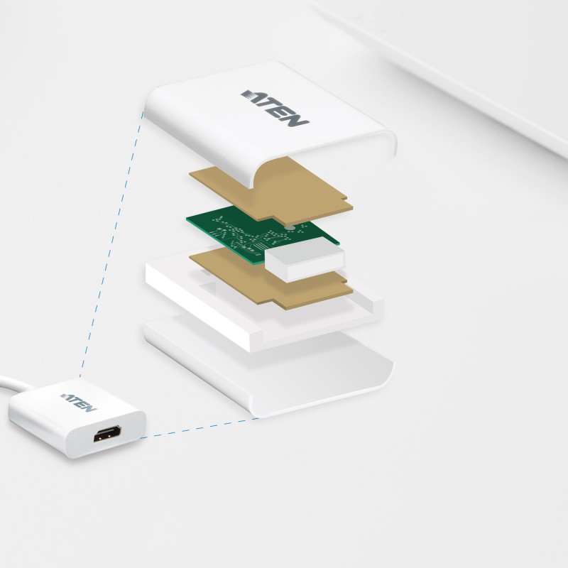 CABLU video ATEN, cablu or adaptor video, DisplayPort (T) la HDMI (M), Full HD (1920x1080) la 60Hz, 
