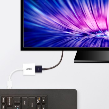 CABLU video ATEN, cablu or adaptor video, DisplayPort (T) la HDMI (M), Full HD (1920x1080) la 60Hz, 