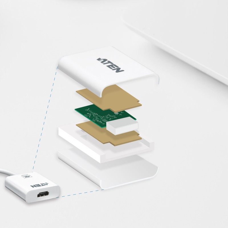 CABLU video ATEN, cablu or adaptor video, Mini-DisplayPort (T) la HDMI (M), 4K UHD (3840x2160) la 30Hz, 