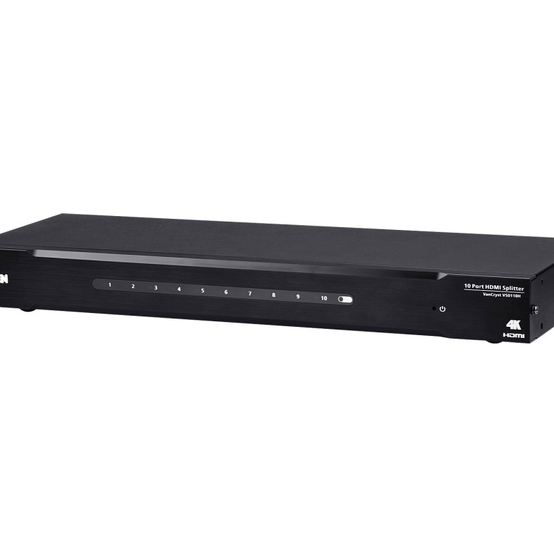 SPLITTER video ATEN, split HDMI la 10 monitoare, conector 1: HDMI (M); conector 2: HDMI (M) x 10, 