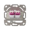 PRIZA LC duplex cu 2 iesiri, LOGILINK pt. cablu fibra optica, LC OS2 OM2/OM3/OM4/OM5, plastic cu mansoane ceramice, 1 buc., aplicabila, capace de praf, 