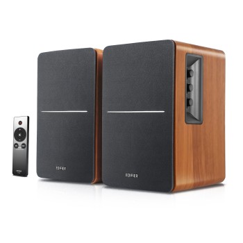 BOXE EDIFIER 2.0, RMS:  42W (2 x 21W), telecomanda wireless, volum, bass, treble, sub-out, brown, 