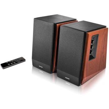 BOXE EDIFIER 2.0, RMS:  66W (2 x 15W, 2 x 18W), bluetooth, telecomanda wireless, volum, bass, treble,  dual RCA, sub-out, brown, 
