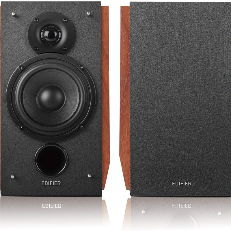 BOXE EDIFIER 2.0, RMS:  66W (2 x 15W, 2 x 18W), bluetooth, telecomanda wireless, volum, bass, treble,  dual RCA, sub-out, brown, 