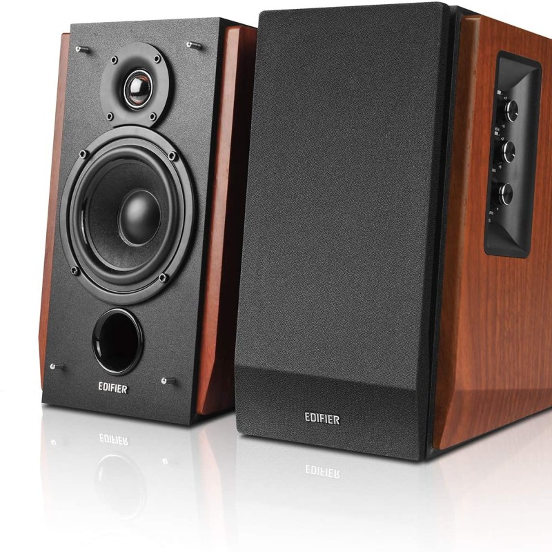 BOXE EDIFIER 2.0, RMS:  66W (2 x 15W, 2 x 18W), bluetooth, telecomanda wireless, volum, bass, treble,  dual RCA, sub-out, brown, 