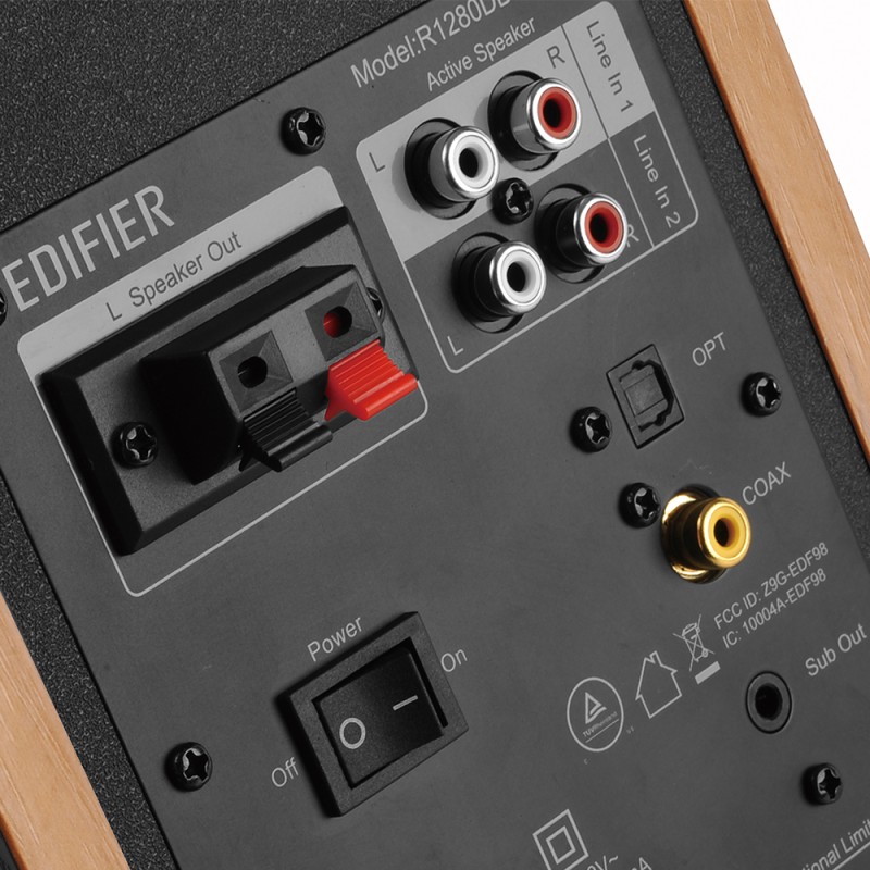 BOXE EDIFIER 2.0, RMS:  42W (2 x 21W), bluetooth, telecomanda wireless, volum, bass, treble, optical, sub-out, brown, 