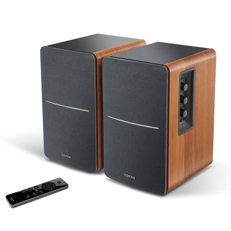 BOXE EDIFIER 2.0, RMS:  42W (2 x 21W), bluetooth, telecomanda wireless, volum, bass, treble, optical, sub-out, brown, 