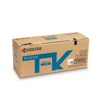 Toner Original Kyocera Cyan, TK-5270C, pentru ECOSYS M6230|M6630, 6K, (timbru verde 1.2 lei) , 