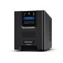 UPS CYBER POWER Line Int. cu sin. pura, cu management, Tower, LCD, 1000VA/900W, AVR, 8x IEC, baterie 2x 12V/12Ah, incarcare pana la 8h, USB, RS232, slot SNMP, APFC, EPO, LCD detasabil, hot-swapp, tehn. GreenPower, 