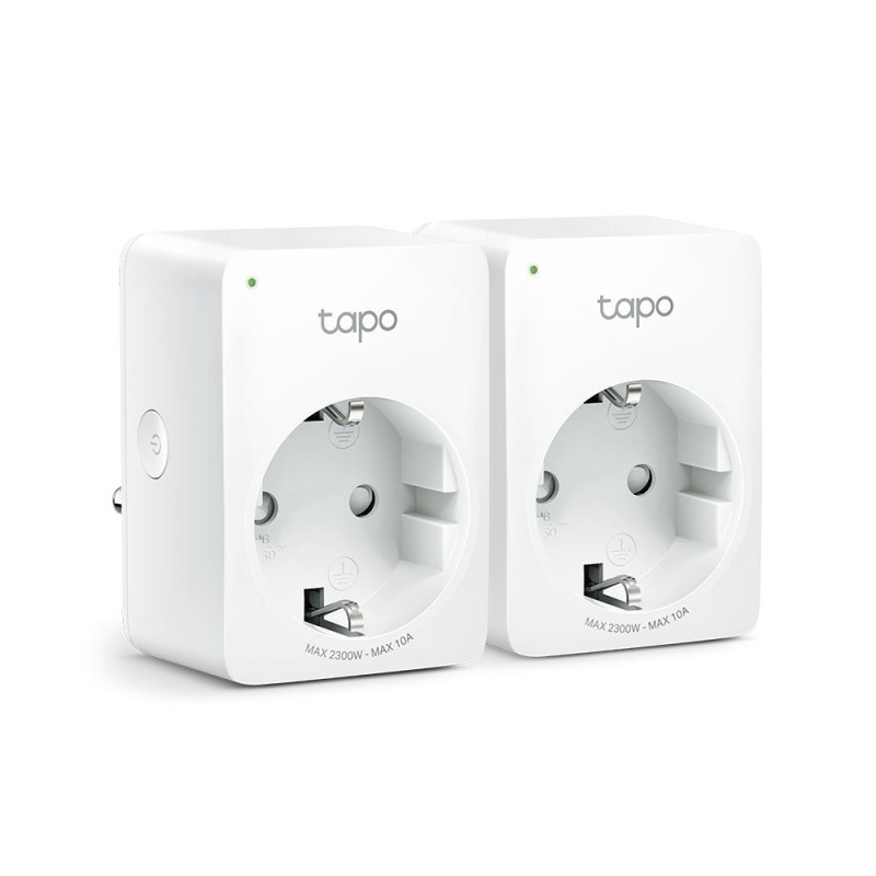PRIZA inteligenta TP-LINK, Schuko x 1, conectare prin Schuko (T), 10 A, programare prin smartphone, Bluetooth, WiFi, alb 
