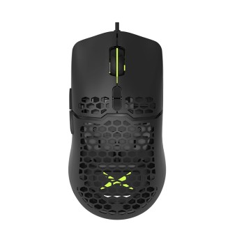 MOUSE DELUX, gaming, cu fir, USB, optic, 7200 dpi, butoane/scroll 7/1, buton selectare viteza, negru, 