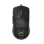 MOUSE DELUX, gaming, cu fir, USB, optic, 7200 dpi, butoane/scroll 7/1, buton selectare viteza, negru, 
