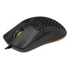 MOUSE DELUX, gaming, cu fir, USB, optic, 7200 dpi, butoane/scroll 7/1, buton selectare viteza, negru, 