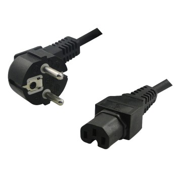 CABLU alimentare LOGILINK 2m, intrare Schuko, iesire C15, 10A, black, 