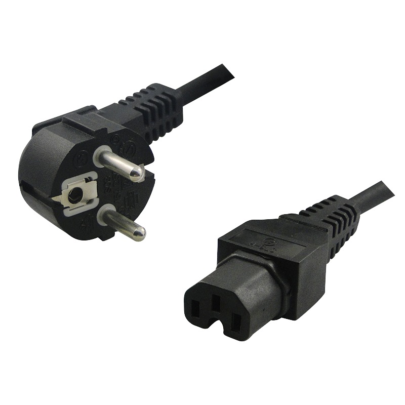 CABLU alimentare LOGILINK 2m, intrare Schuko, iesire C15, 10A, black, 