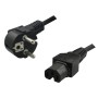CABLU alimentare LOGILINK 2m, intrare Schuko, iesire C15, 10A, black, 