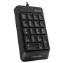 TASTATURA numerica A4TECH Fstyler, 18 taste, USB, 150cm, compact design, black, 