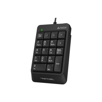 TASTATURA numerica A4TECH Fstyler, 18 taste, USB, 150cm, compact design, black, 