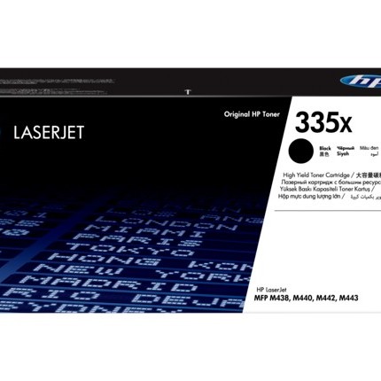 Toner Original HP Black, nr.335X, pentru LaserJet M438|M442|M443, 13.7K, (timbru verde 1.2 lei) , 