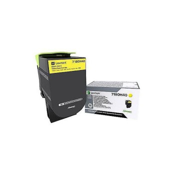 Toner Original Lexmark Yellow, 71B0H40, pentru CS417|CX417, 3.5K, (timbru verde 1.2 lei) , 